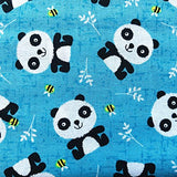 Animal Cotton Fabric – 100% Cotton Poplin, 44” Wide – Animal Nursery Themed Material for Sewing, Quilting, Crafts, Kids Nature Fabric Baby Nursery