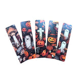 Autumn & Halloween Bookmark Set – Gothic Cute Witch, Pumpkin & Fall Designs Art Bookmarks for Readers, Journals & Gifts Spooky Cozy Academia Stationery