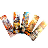 Autumn & Halloween Bookmark Set – Gothic Cute Witch, Pumpkin & Fall Designs Art Bookmarks for Readers, Journals & Gifts Spooky Cozy Academia Stationery