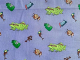 Animal Cotton Fabric – 100% Cotton Poplin, 44” Wide – Animal Nursery Themed Material for Sewing, Quilting, Crafts, Kids Nature Fabric Baby Nursery