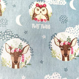 Animal Cotton Fabric – 100% Cotton Poplin, 44” Wide – Animal Nursery Themed Material for Sewing, Quilting, Crafts, Kids Nature Fabric Baby Nursery