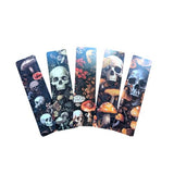 Autumn & Halloween Bookmark Set – Gothic Cute Witch, Pumpkin & Fall Designs Art Bookmarks for Readers, Journals & Gifts Spooky Cozy Academia Stationery