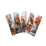Autumn & Halloween Bookmark Set – Gothic Cute Witch, Pumpkin & Fall Designs Art Bookmarks for Readers, Journals & Gifts Spooky Cozy Academia Stationery