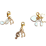 Baby Little Princess Charm Set with Lobster Clasps – Heart Bag Charms, Stitch Marker Accessories, Love Hearts Crown Planner Charms