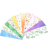 Aesthetic Bookmark Set – Lightweight Thin Paper Bookmarks – Floral, Pastel & Pattern Patterns – 6 to 15 Pack Gift Set for Readers