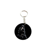 Anime Style Gothic Girl Keyring – Cute Dark Kawaii Acrylic Keychain – Alternative Aesthetic Bag Charm for Anime & Manga Fans