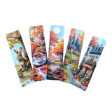 Autumn & Halloween Bookmark Set – Gothic Cute Witch, Pumpkin & Fall Designs Art Bookmarks for Readers, Journals & Gifts Spooky Cozy Academia Stationery