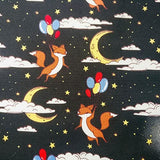 Animal Cotton Fabric – 100% Cotton Poplin, 44” Wide – Animal Nursery Themed Material for Sewing, Quilting, Crafts, Kids Nature Fabric Baby Nursery