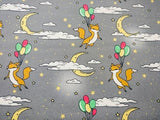 Animal Cotton Fabric – 100% Cotton Poplin, 44” Wide – Animal Nursery Themed Material for Sewing, Quilting, Crafts, Kids Nature Fabric Baby Nursery