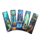Autumn & Halloween Bookmark Set – Gothic Cute Witch, Pumpkin & Fall Designs Art Bookmarks for Readers, Journals & Gifts Spooky Cozy Academia Stationery