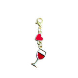 Baby Little Princess Charm Set with Lobster Clasps – Heart Bag Charms, Stitch Marker Accessories, Love Hearts Crown Planner Charms