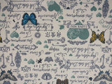 Animal Cotton Fabric – 100% Cotton Poplin, 44” Wide – Animal Nursery Themed Material for Sewing, Quilting, Crafts, Kids Nature Fabric Baby Nursery