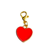 Baby Little Princess Charm Set with Lobster Clasps – Heart Bag Charms, Stitch Marker Accessories, Love Hearts Crown Planner Charms